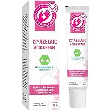 Azelaic Acid Azelaic Acid 12% Facial Cream Azelaic Acid Cream Hyaluronic Acid & Niacinamide for Redness Relief Face - Soothes Dry Skin Suitable for All Skin Types