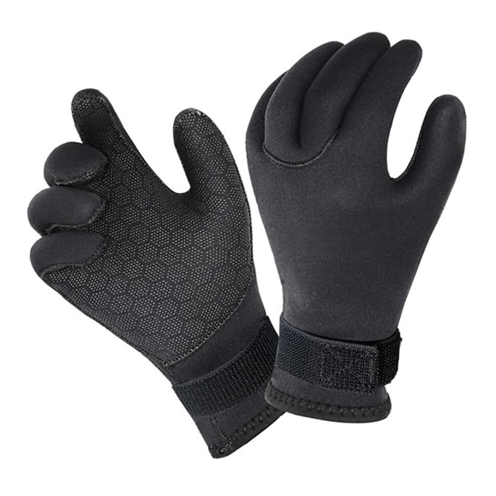 Tauchhandschuhe 3MM Neopren-Tauchhandschuhe, rutschfeste warme Unterwasserhandschuhe, Schnorcheln, Schwimmen, Angeln, Tauchhandschuhe Neoprenhandschuhe (Color : C, Size : XL)