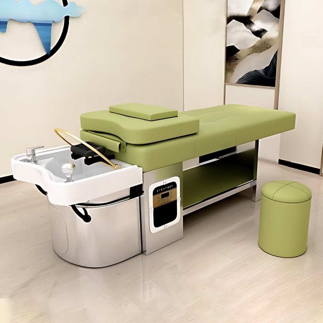 Wielofunkcyjny stół do masażu SPA, z systemem mycia i fumigacji, czysta, zielona krata i obieg wody. Sprzęt do salonu SPA.