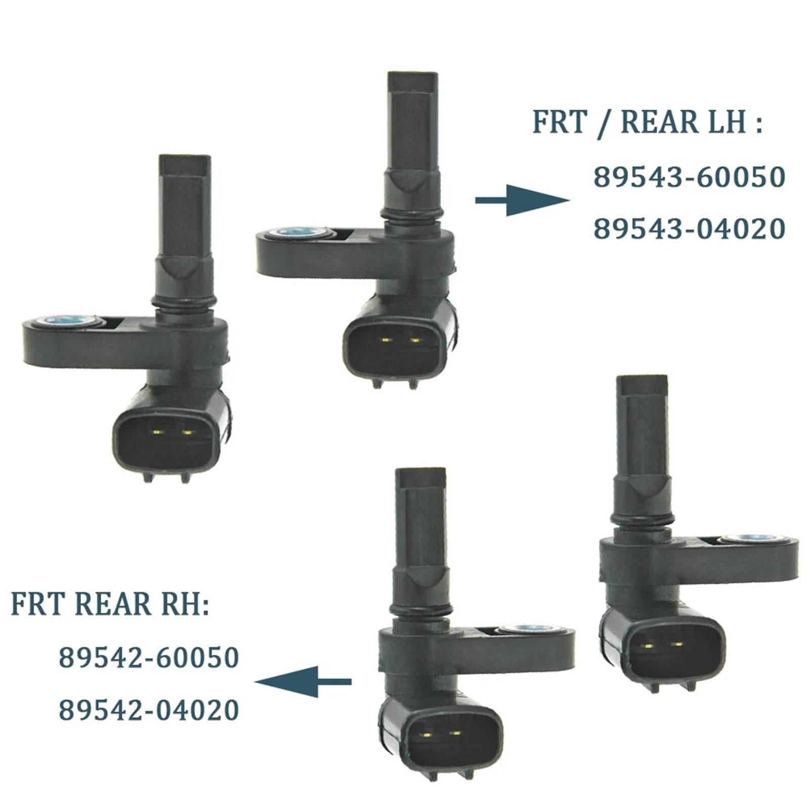 Amazon.com: KNKQZXVDF Front Rear ABS R/L Wheel Speed Sensor 89542