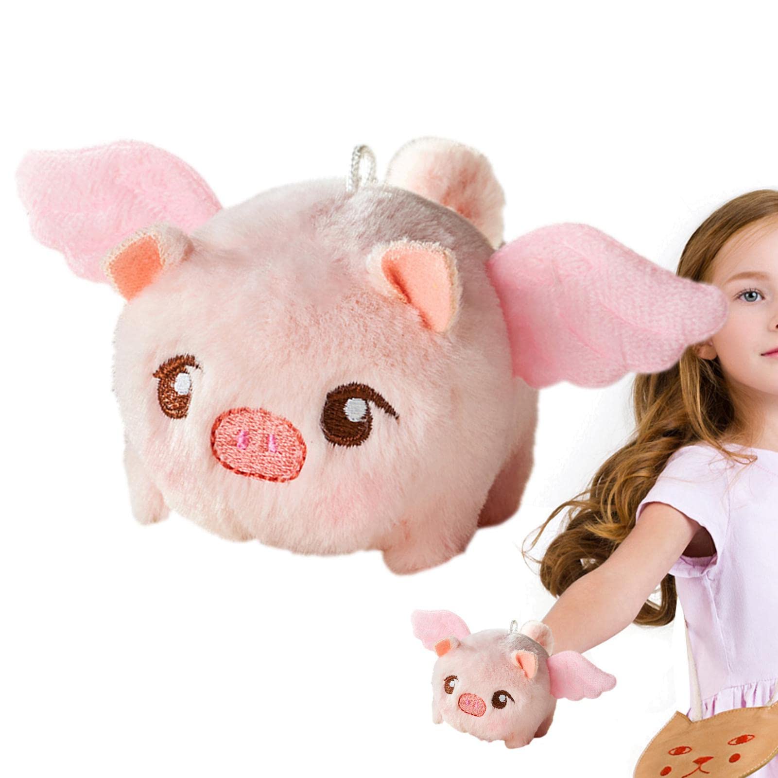 Peluche Cochon Rotation Queue Mécanique Marche