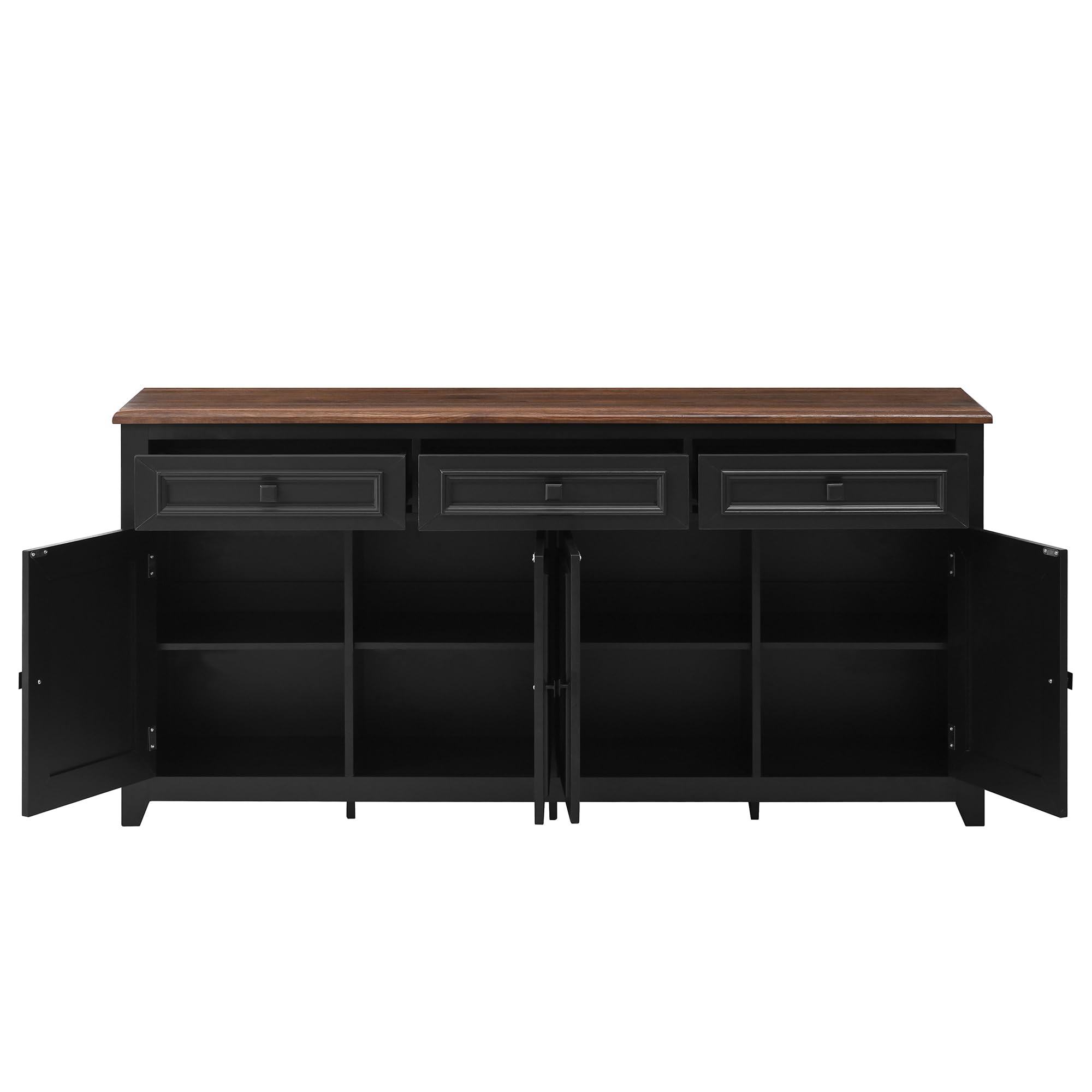 Wiuzo Modern and Simple Credenza moderna per armadio e credenza a buffet per soggiorno, 160 L x 35 B x 76 H (credenza)