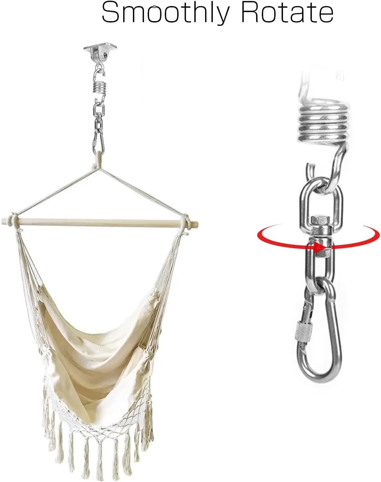 Doppelseitiger Wirbel 10 Stück Doppelseitige, Drehbare Ösenringe Aus Edelstahl Mit Schäkelverbinder, Karabiner Und Schnellverbindungskette(M5)