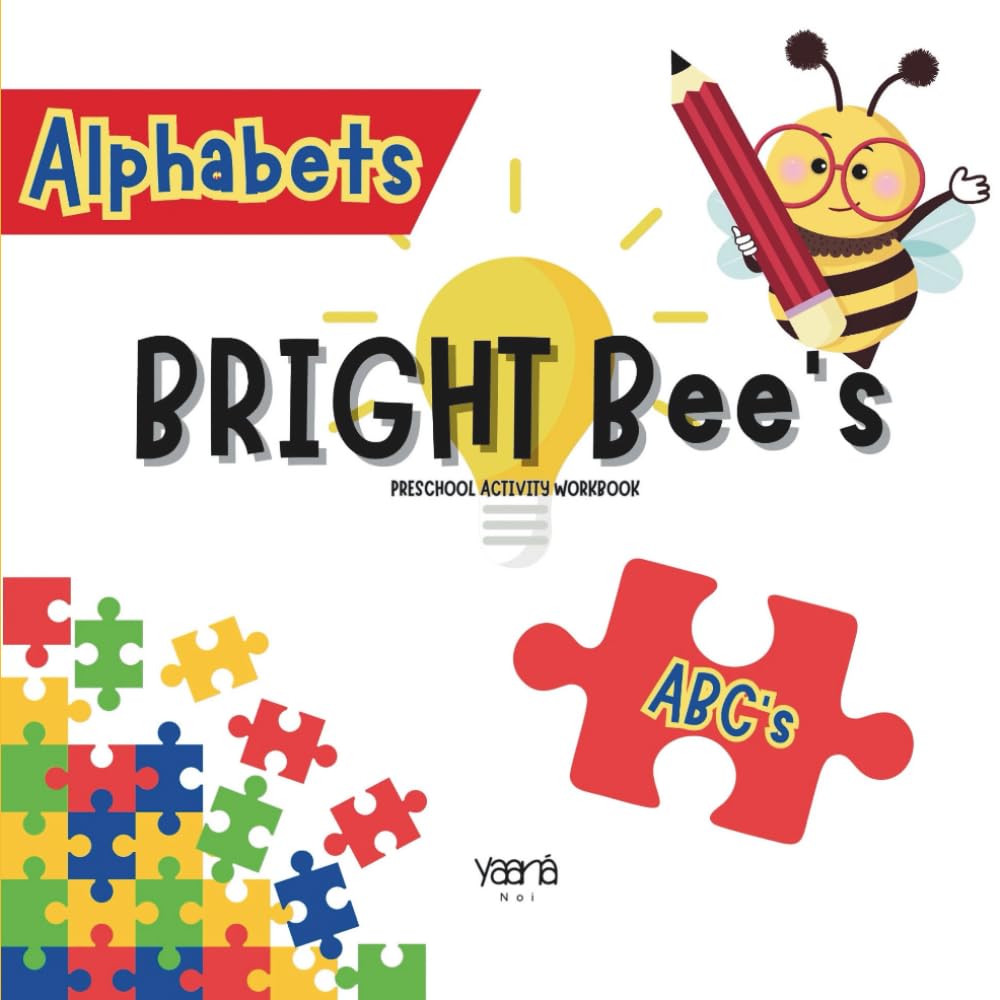 BRIGHT Bee's Alphabets: Preschool Activity Workbook