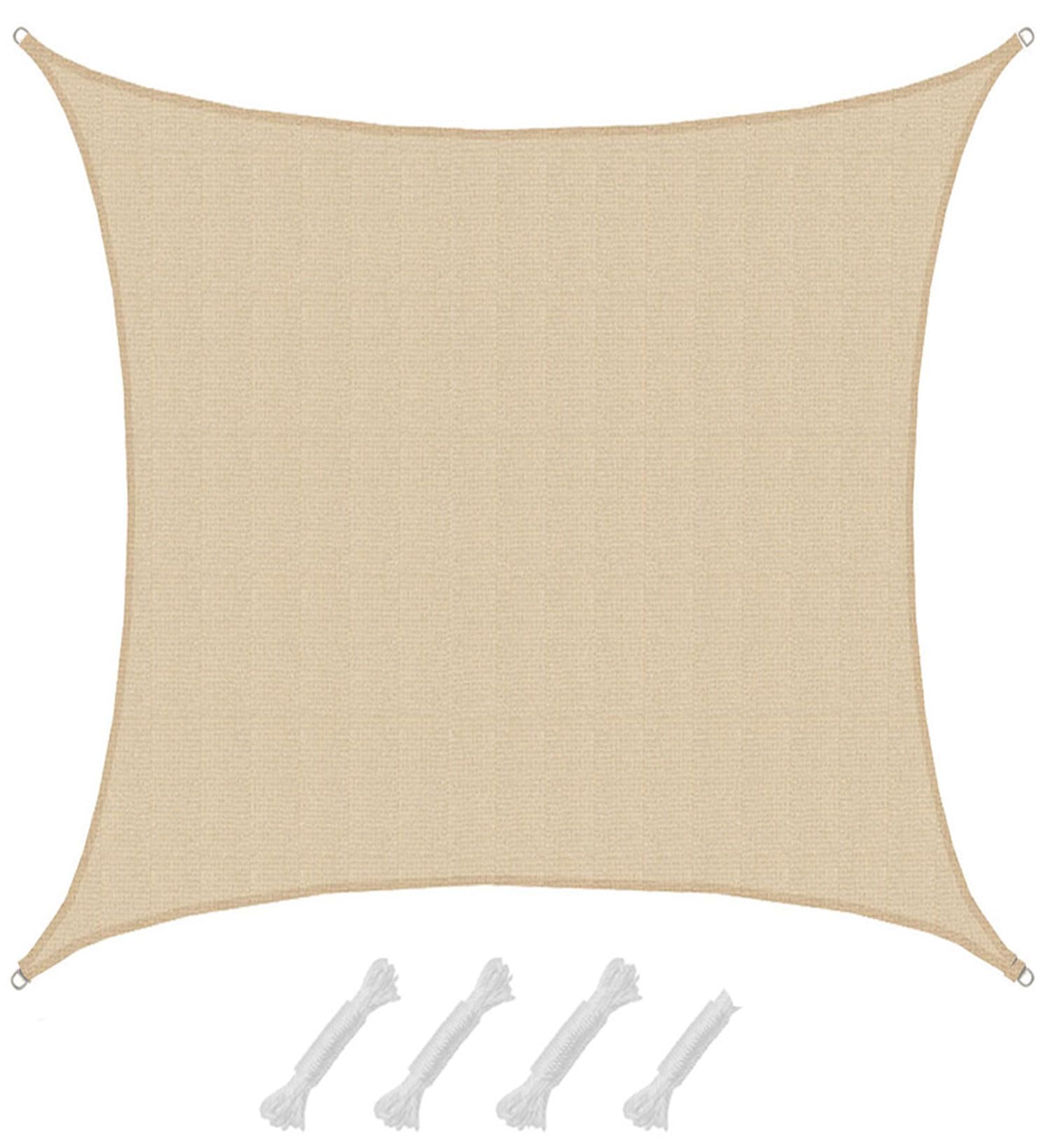 Voiles d'ombrage pour patio AMANKA 7x7m pour créer un coin d'ombre au jardin