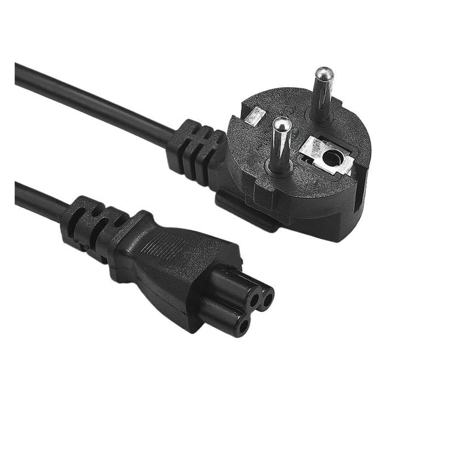 Cable de energía UE 0,5/1,2/1,5/3/5m Cable de extensión IEC 320 C5 Cable de extensión de Fuente de alimentación for portátil, TV, Impresora(3 Meters)
