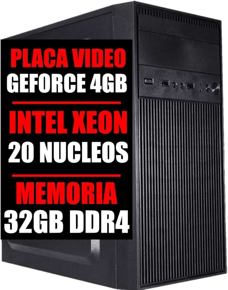 Pc Servidor Cpu Xeon E5 20 Nucleos, GeForce 4Gb, Ssd 480GB, 32Gb Ddr4 (32GB DDR4)