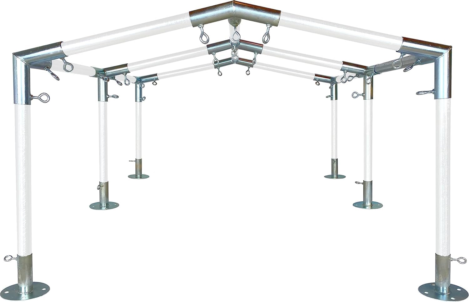 Canopy Fittings - Heavy Duty 3-Way Low Peak Center/End Fitting for 1-3/8" EMT Pipe-FV3E