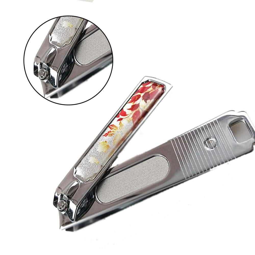 XIANGFAZJD Cortauñas Clippers de uñas para Adultos Acero de Carbono Plata Clippers de uñas 12 * 78mm cortadoras de uñas afiladas portátiles