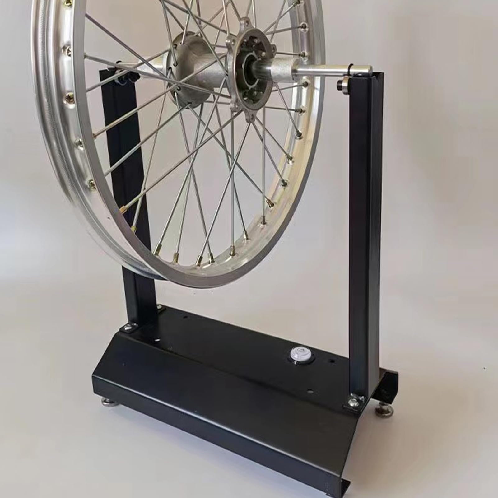 Equilibrador de ruedas de motocicleta, equilibrador de burbujas para ruedas de moto de cross, pernos de centrado ajustables, herramienta esencial de mantenimiento para deportes de potencia, fácil de