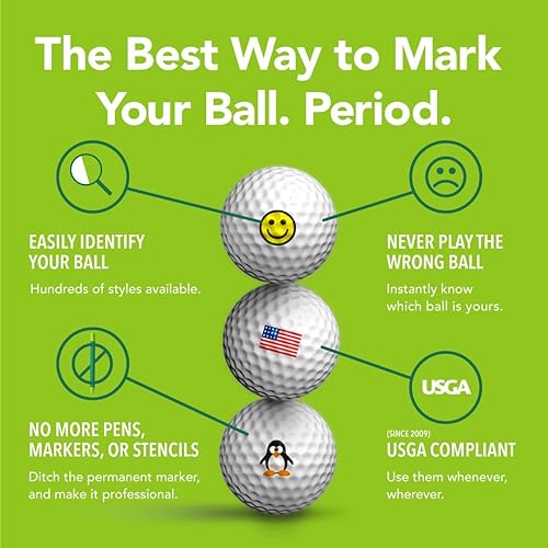 Miniatura 2 de Golfdotz  Copa de vino  Marcadores de pelota de golf, accesorios de golf, marcador de identidad de pelota de golf, Variado