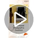 Image of betterhood PosturePro Premium Back Support Cushion for Office Chair and Car Seat | High Density 100% Memory Foam, Cotton Cover | Large Size | Orthopedic Ergonomic Lumbar Backrest for Back Pain (Black)