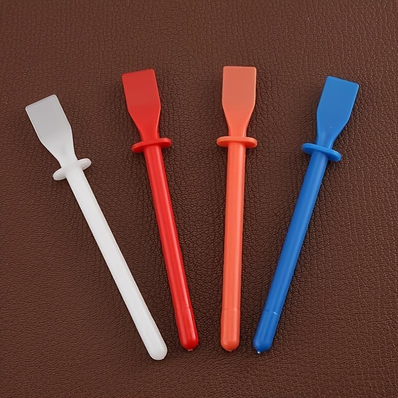 4-Piece DIY Glue Spreader Tool Set - Polypropylene Squeegee with Painting Scraper for Art & Faux Leather Projects, Manual Operation