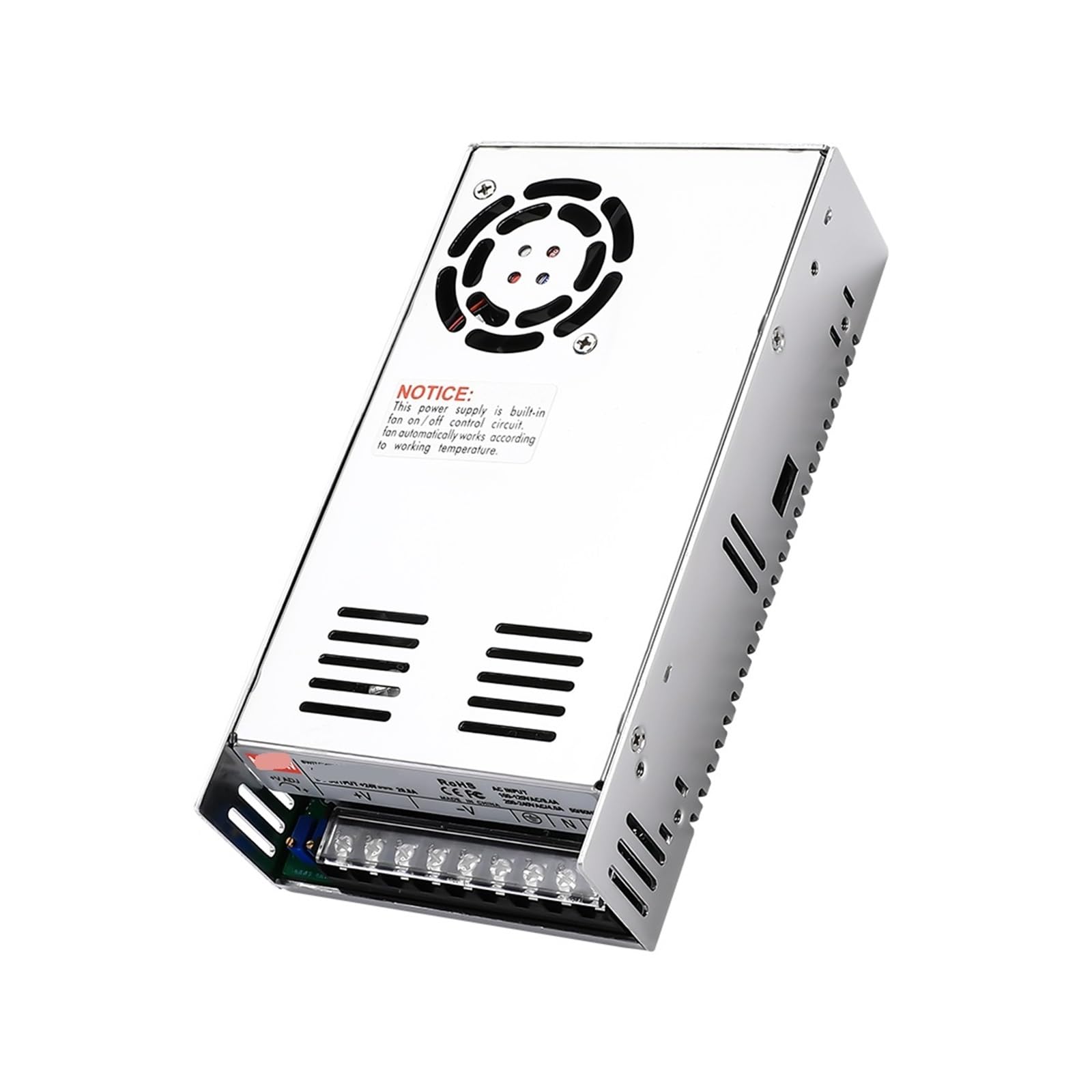 PWANUIGTE Switching Power Supply 380 to 12V24V36V48V0-60 Volt 72 Adjustable Voltage SV-500W600W Transformer DC(SV-500-110)