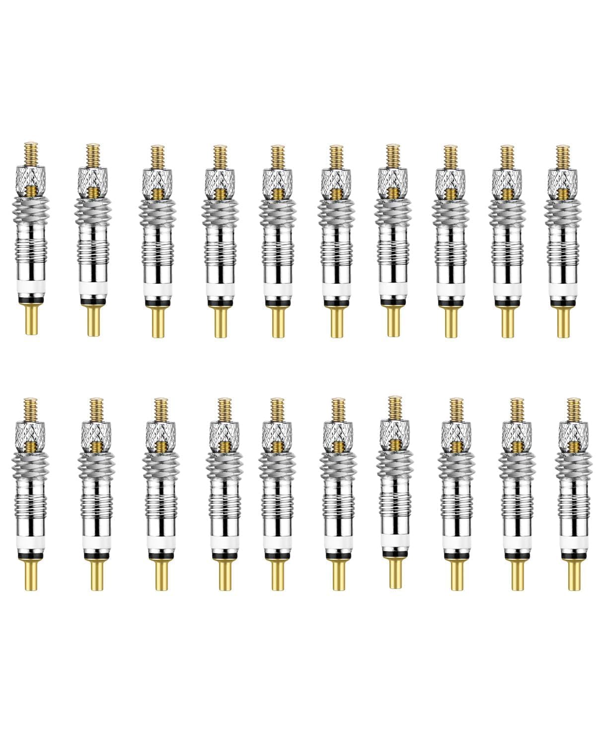 Riseuvo 20pcs Presta Valve Core, Replacement Stem Cores for Road MTB Tires