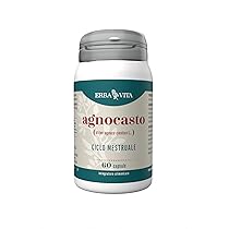 ERBA VITA Integratore Alimentare Agnocasto, 60 Capsule, utile per contrastare i Disturbi del Ciclo mestruale e Mestruazioni