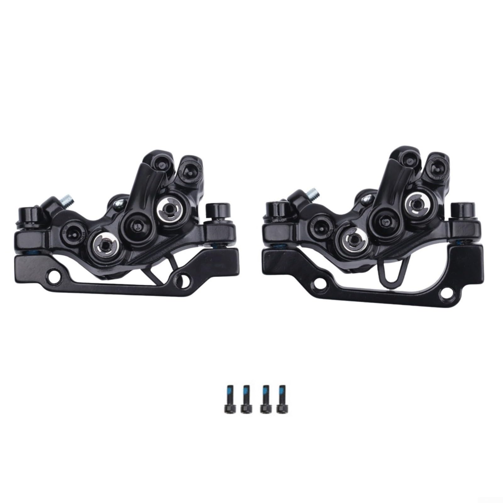 Étrier de frein à disque mécanique 4 pistons VTT double face noir en alliage F180/R160