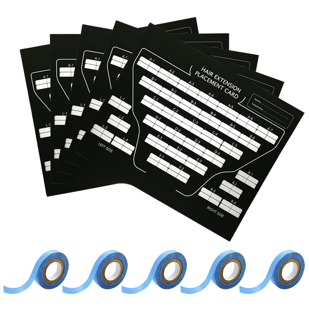 GlamorDove Tape in Hair Extension Tool Kit Paper Card Hair