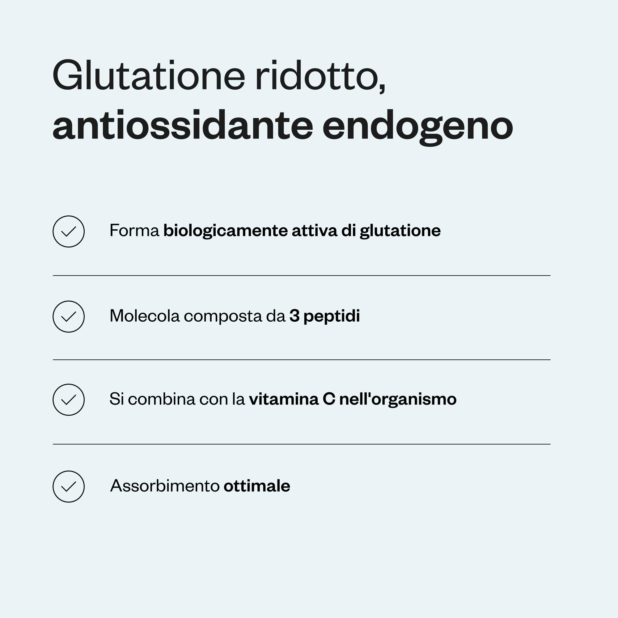Glutatione Ridotto (GSH) - Antiossidante - Senza Glutine - SuperSmart | Tripeptide formato dagli aminoacidi Cisteina, Acido Glutammico e Glicina - Vegano