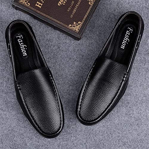 Mens Loafers Shoe Breathable Simple Moccasins Shoes Venetian Loafers PU Leather Lightweight Flexible Anti-Slip Wedding Walking Slip On3