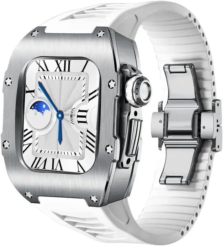 Kit Mod en alliage de titane pour Apple Watch 41mm 40mm design luxe