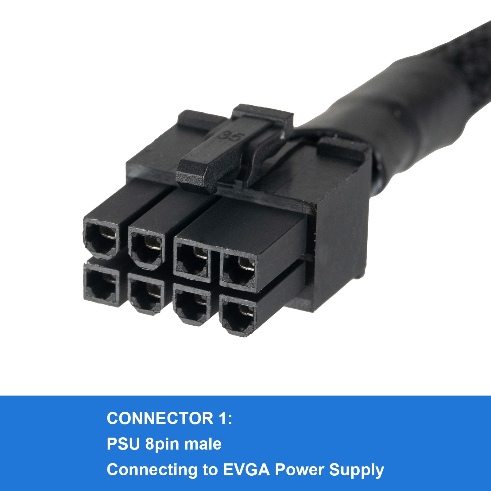 Cavo di alimentazione per scheda grafica PSU da 8 pin a PCIe 8P (6+2 Cavo di alimentazione per scheda grafica PSU da 8 pin a PCIe 8P (6+2