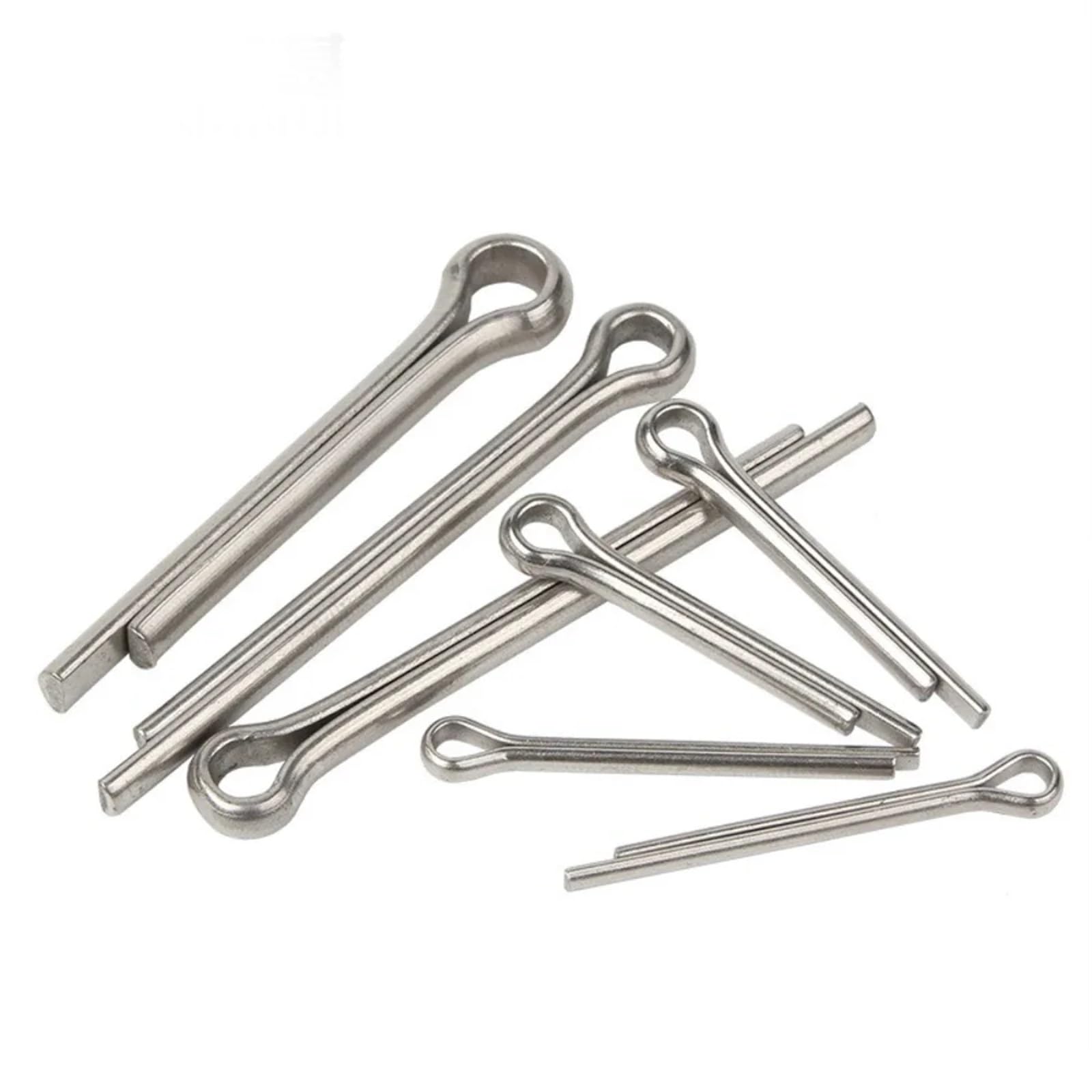 100 pz M2 .5 Coppiglia Divisa 12mm X 40mm In Acciaio Inox 304 Poli Tono Argento Clip di Fissaggio Chiave Cotter Spille Per Automotive(M2,30mm)