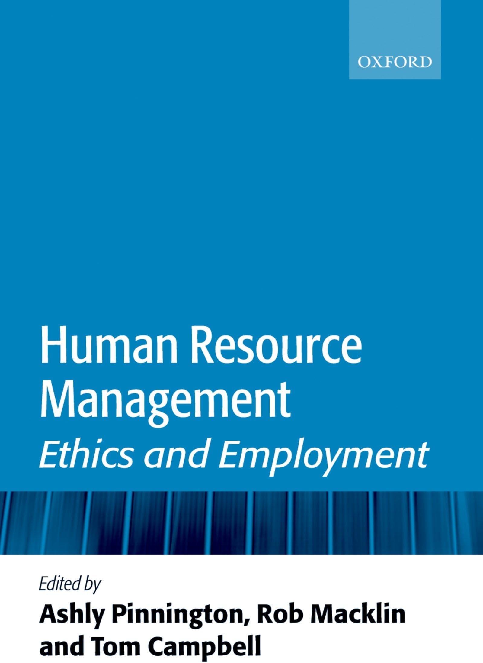 Human Resource Management: Ethics and Employment