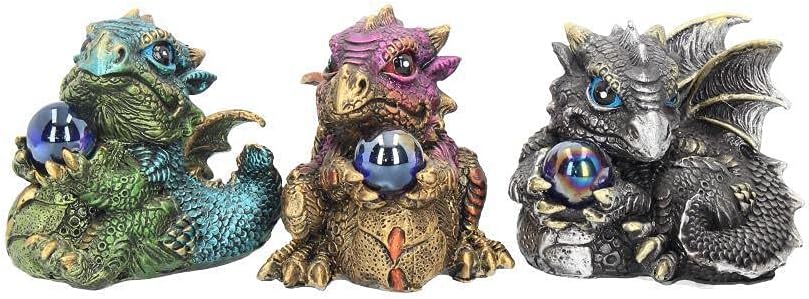 Statuetta Drago Nemesis Now - Drago Rosso In Poliresina Dipinto A Mano - Foto 8