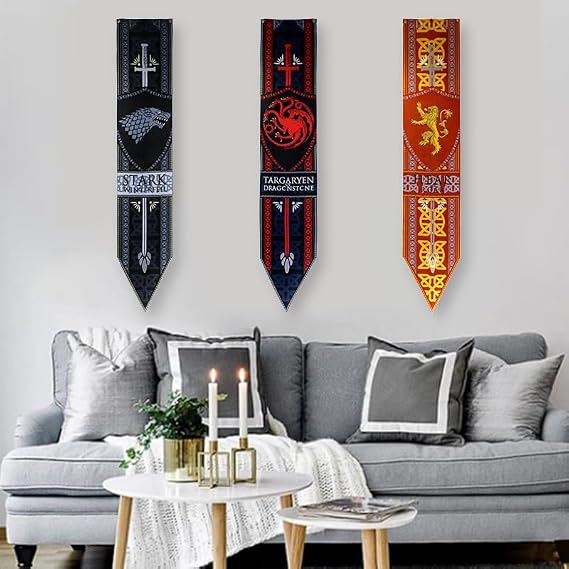 Game GoT Thrones banner - Game GoT Thrones Lannister house banner 167X33CM