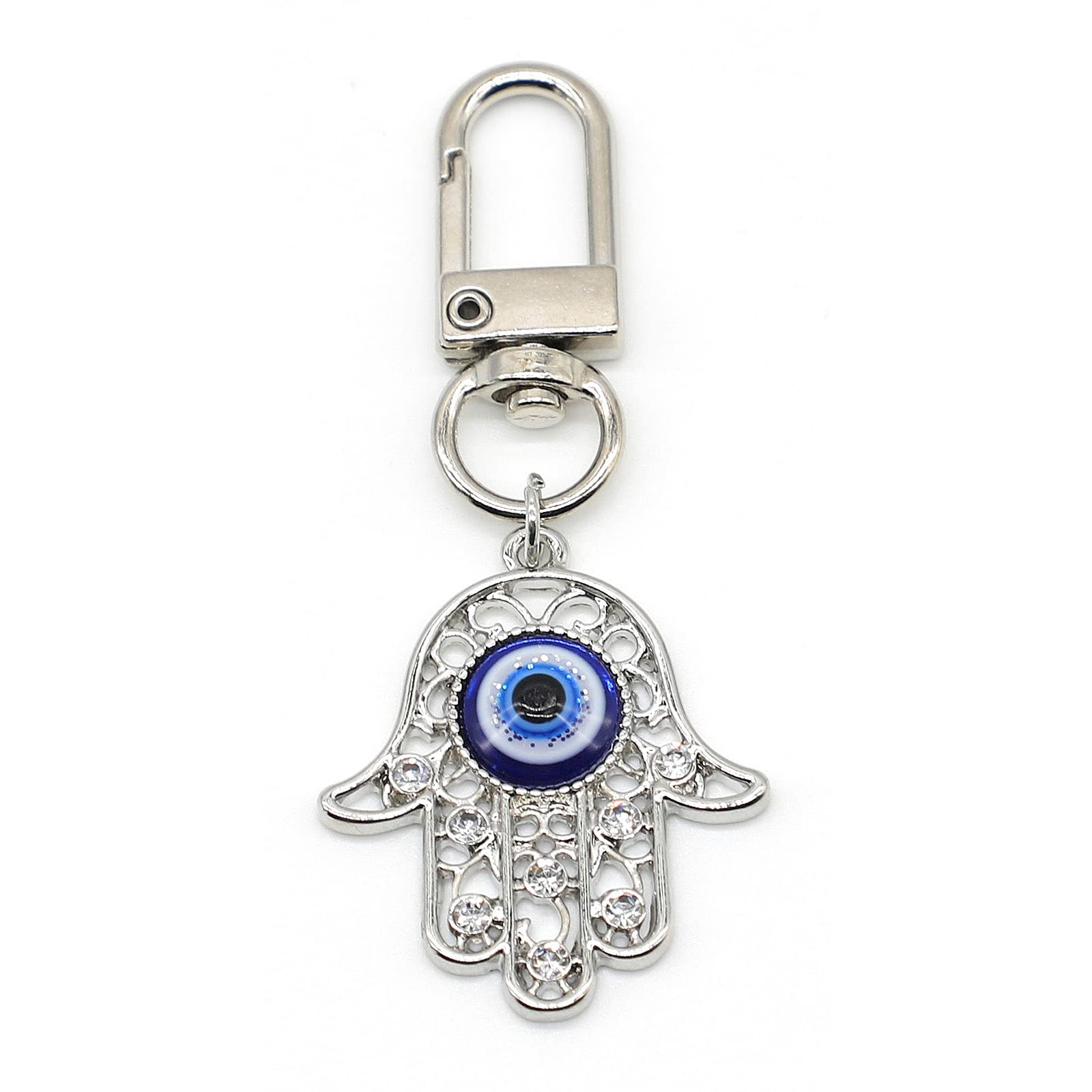 JasimkissEvil Eye Keychains Car Key Ring Bag Purse Charm for Women Men - Good Luck Amulet Protection