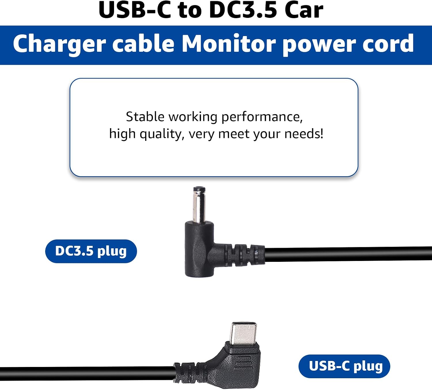 3.3FT USB C to DC Car Charger Cable for Furrion Vision S Monitor Power Cord image 3