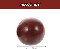 Vista 3 de STOBOK Baoding - Bolas de madera para entrenamiento de mano, bolas de masaje para ejercicios de salud chinos, aliviar el estrés, bolas de masaje