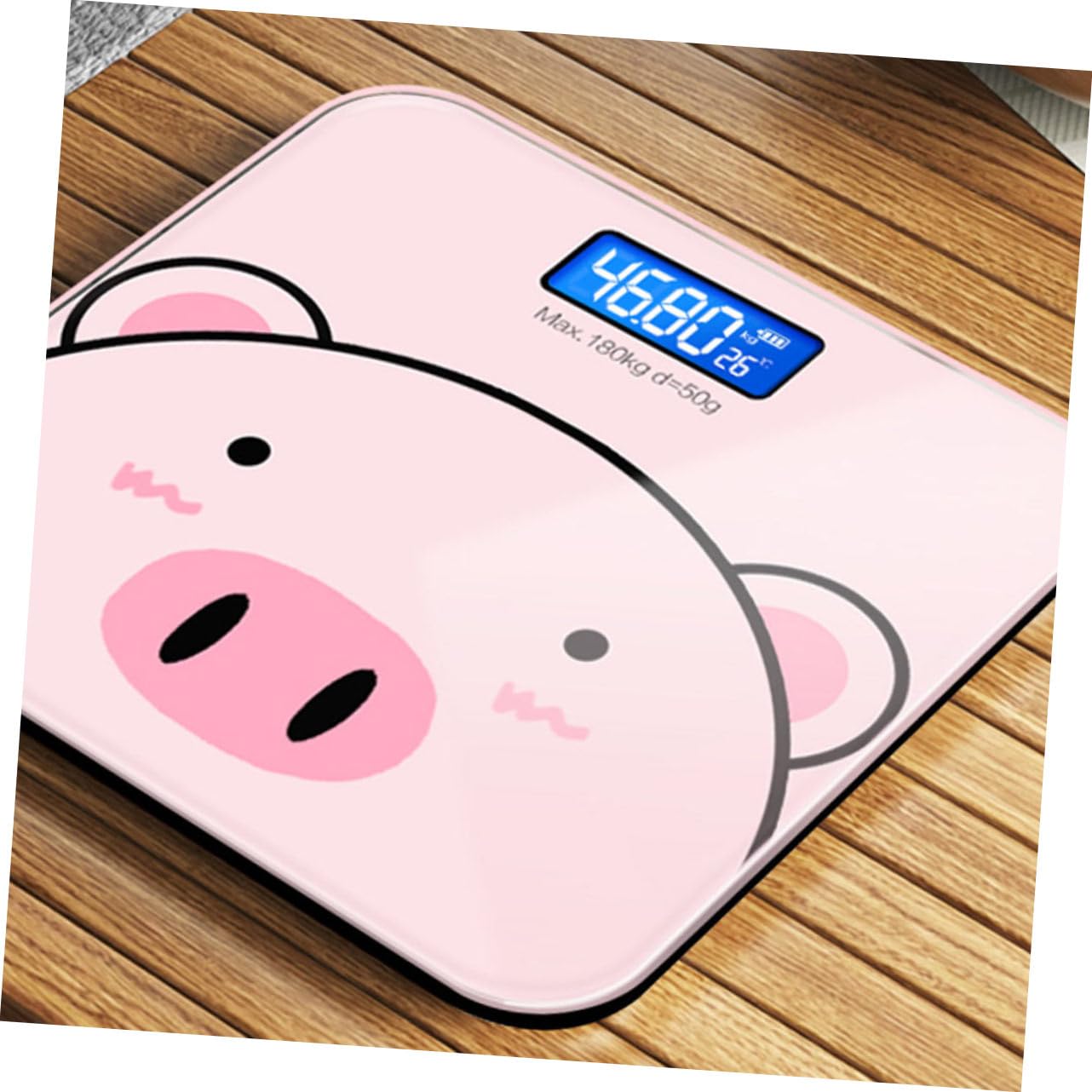 Lovely Weight Scale Features Health Monitoring USB Charge Auto Shut Down Long-Lasting Material