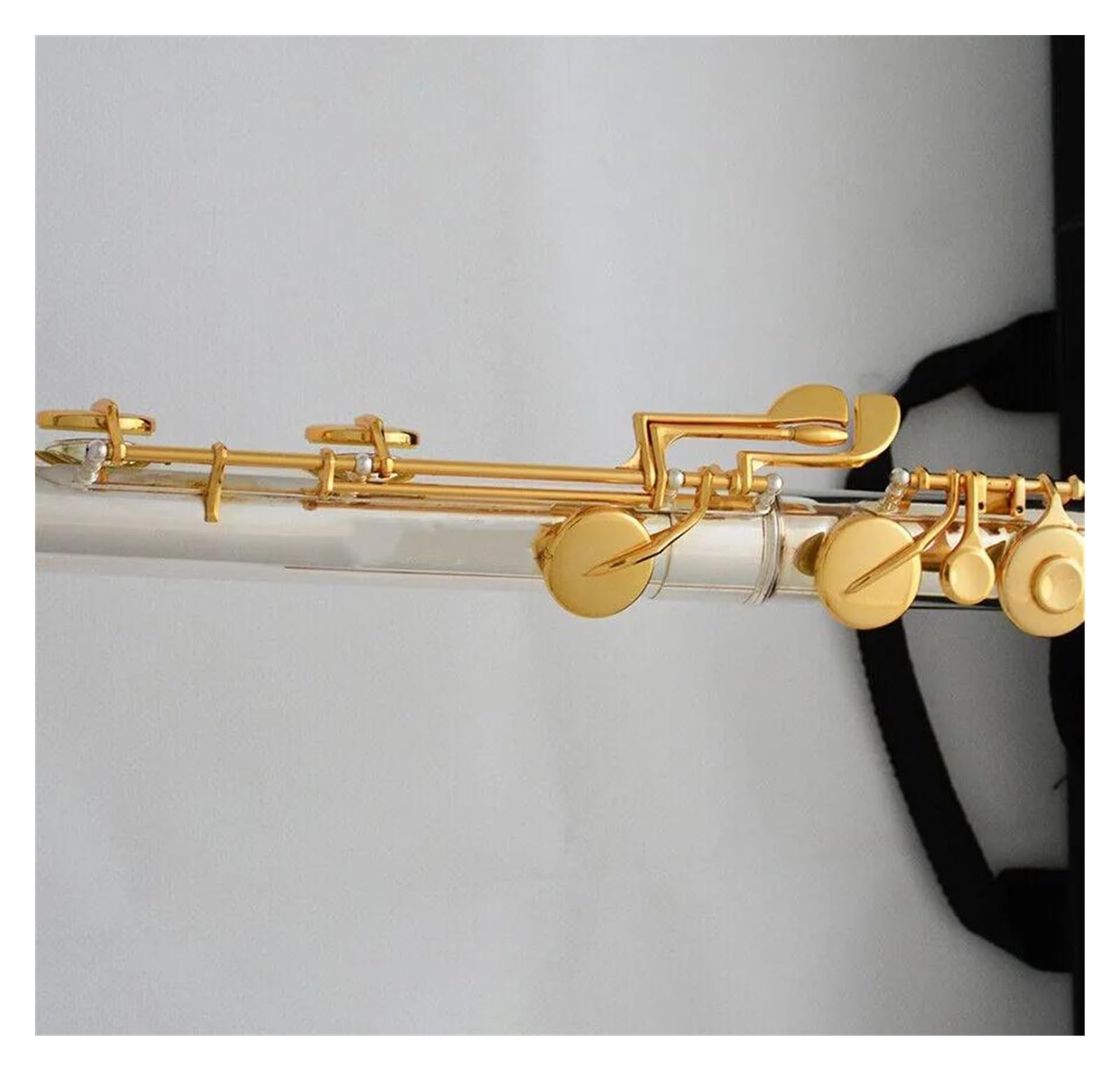 Chiavi Placcate In Oro Di Fascia Alta Flauto Per Ensemble Di Bassi A 16 Fori Chiusi In Do Maggiore Con Custodia Flauto Traverso per Principiante