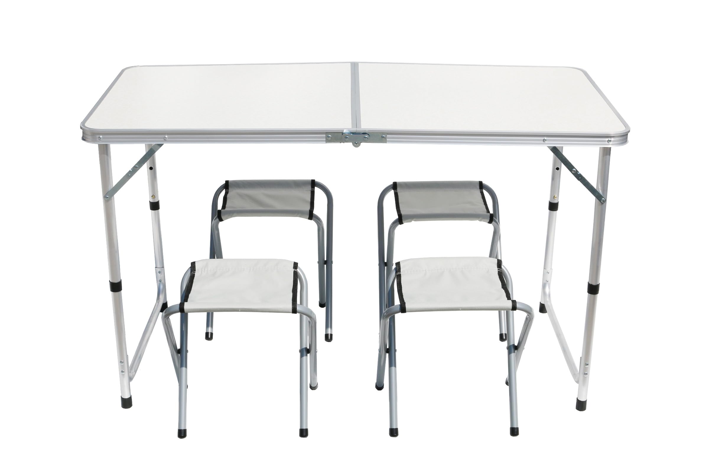 Lot De 4 Chaises De Camping Pliantes Ultra-Légères - Alliage Aluminium - Charge 150 Kg - Parfaites Pêche, Plage, Barbecue