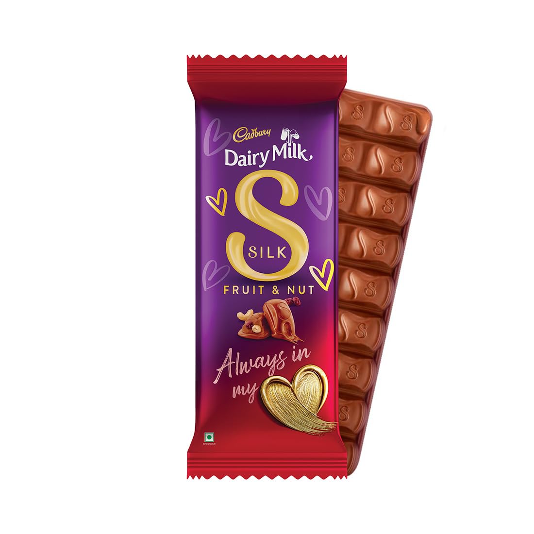 Cadbury Dairy Milk Silk Fruit & Nut Chocolate Bar, 51 Grams