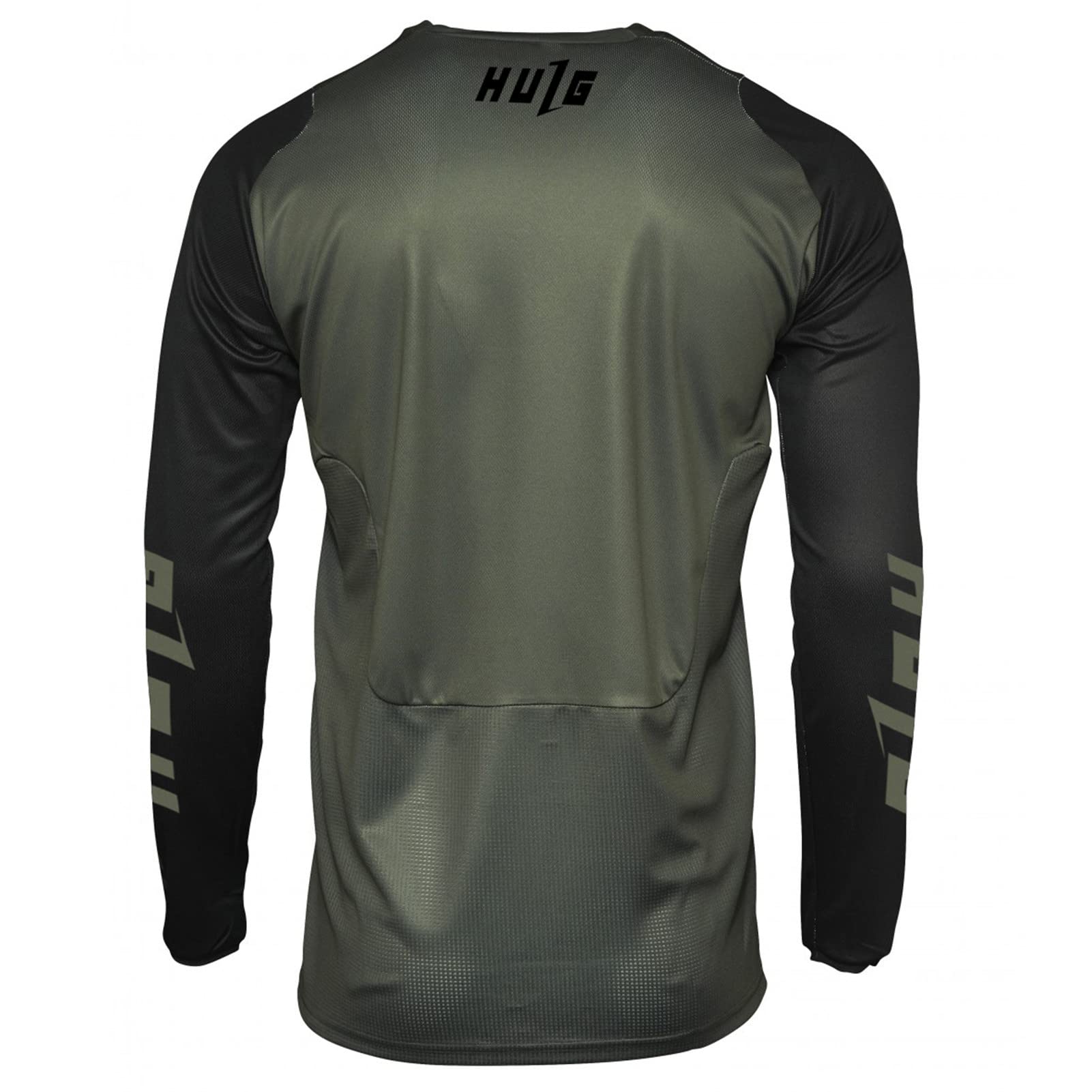 HULG Magliette da Ciclismo da Uomo, T-Shirtlungo, Top Abbigliamento Maglie da Ciclismo,Camicia da Mountain Bike/MTB,Traspirante E Assorbente dal Sudore, Asciugatura Rapida