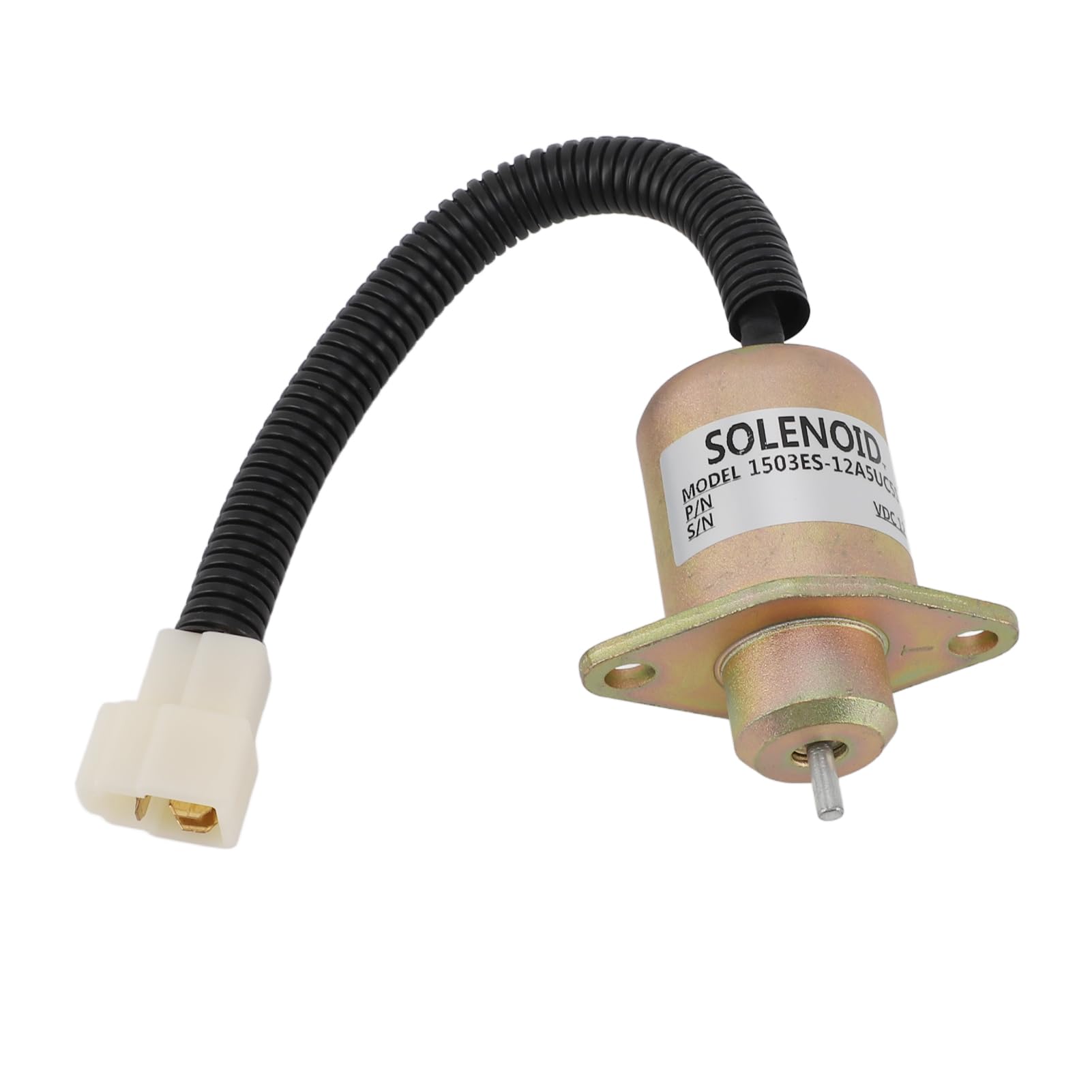 Elettrovalvola di Arresto del Carburante 12V 1503es 12a5uc5s Accurato Generatore Anti-interferenza Solenoide di Arresto del Carburante