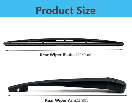 Miniatura 3 de Honda Odyssey 2005-2010 Reemplazo de brazo y cuchilla del limpiaparabrisas trasero, juego de limpiaparabrisas estilo original de fábrica, repuesto