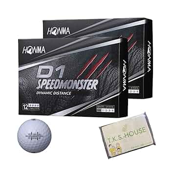 ホンマ　スピードモンスター　ホワイト　5ダース　ゴルフボール Amazon | 【 5ダース ＋ おまけ 】本間ゴルフ ホンマ HONMA D1