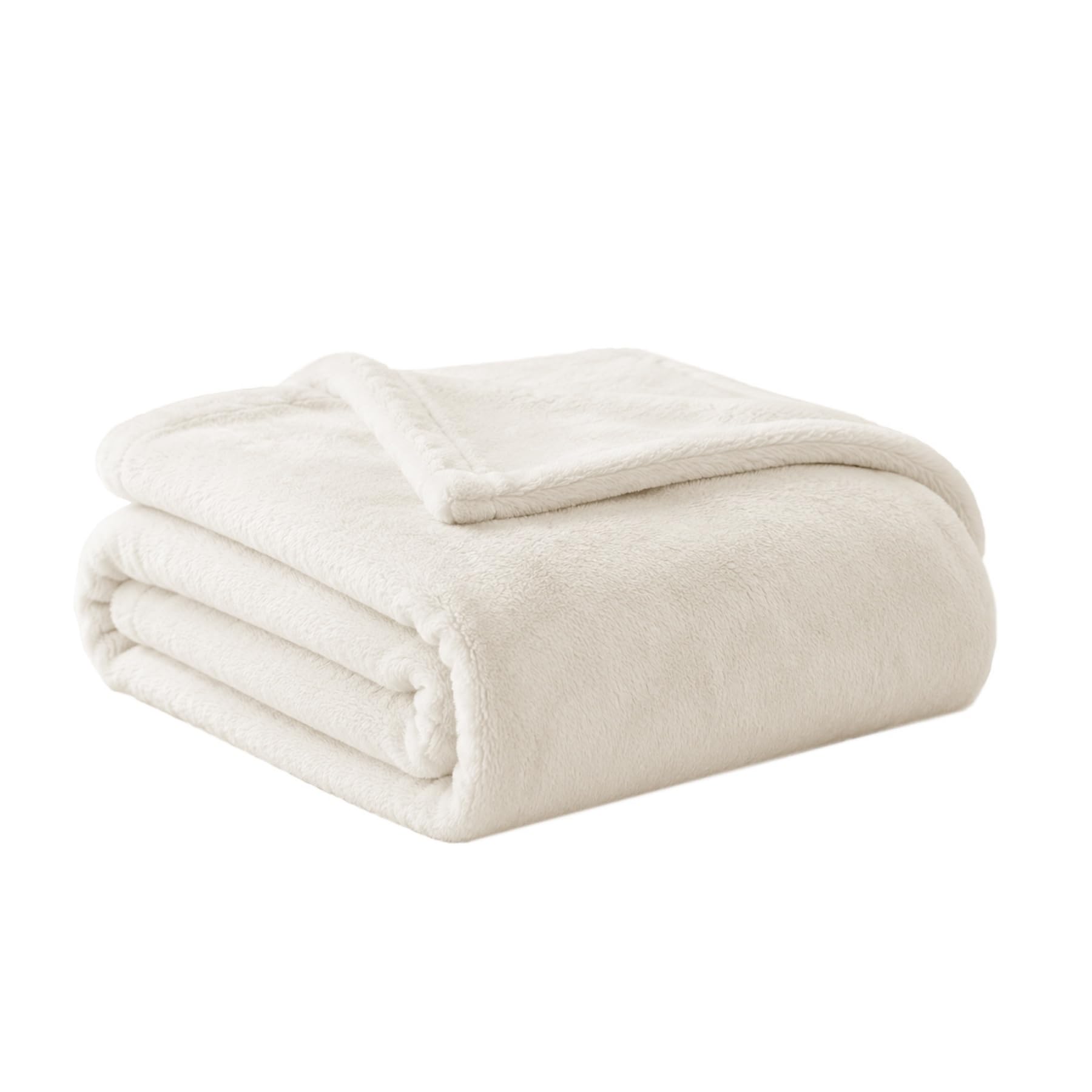 DALINA TEXTIL S.L - Manta para Sofá pequeña 125x155cm - Manta Terciopelo para Mascota - Manta Invierno Franela para Sofá, Cama, Viaje, Sala de Estar( Crudo )