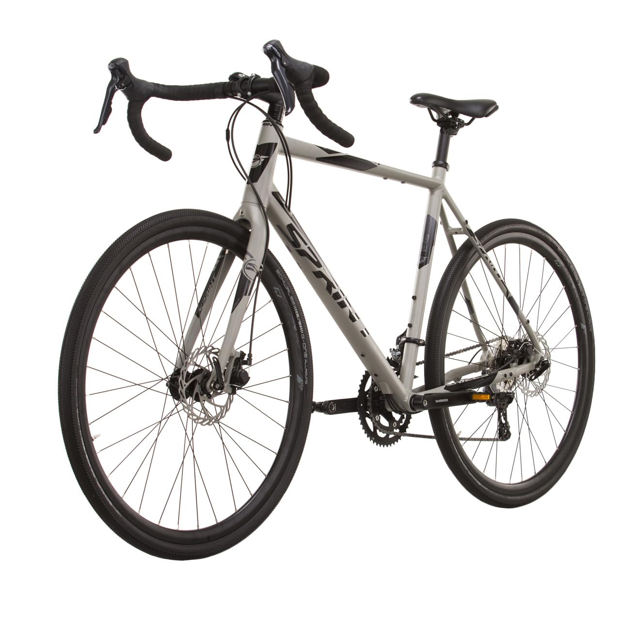 Airtracks 28 Zoll Herren Gravel Bike Whisper 5.0 Fahrrad 2 x 9 Shimano SORA R3000 Grau - Rahmenhöhen 52cm und 56cm - Modell 2026