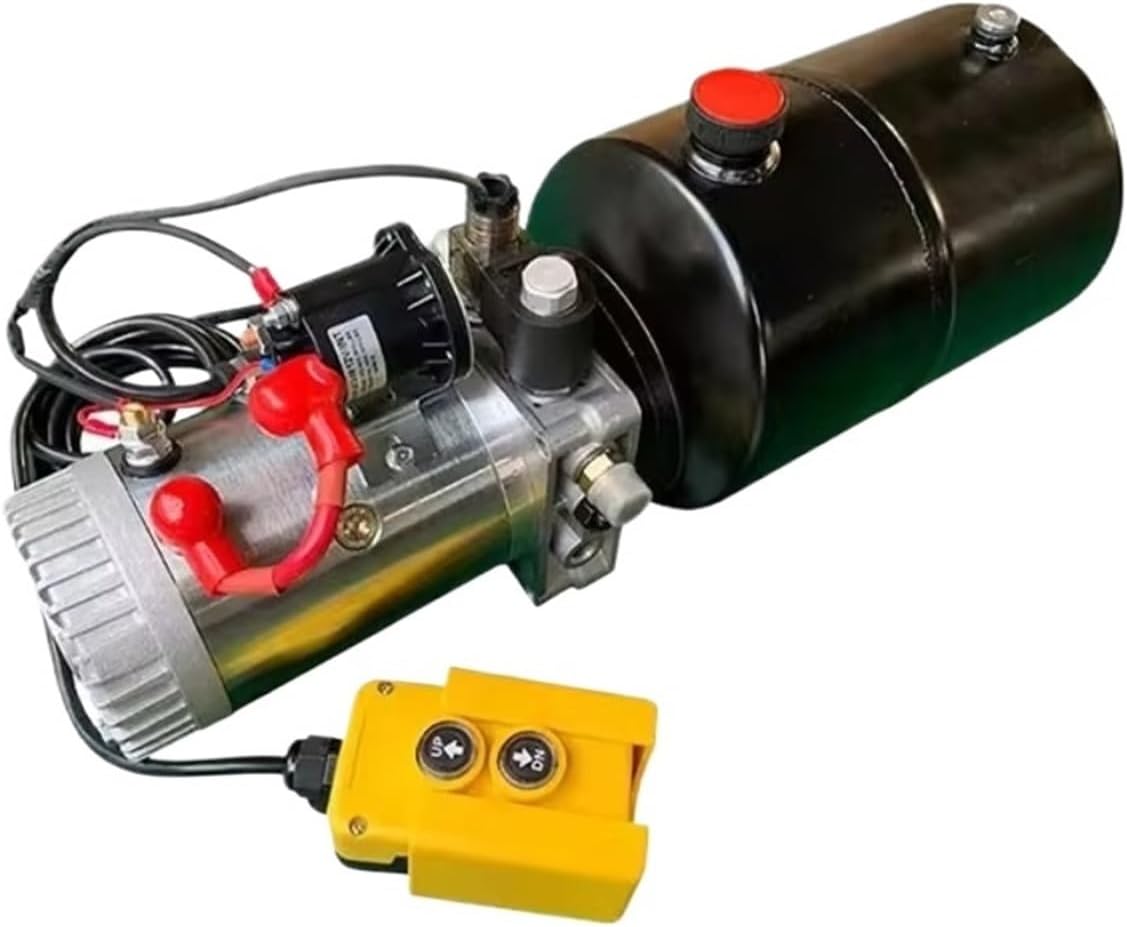 12V DC Electric Hydraulic Power Pack Dump Truck 24v Power Unit Hydraulic Belt Remote Control(8-18W 2pcs)