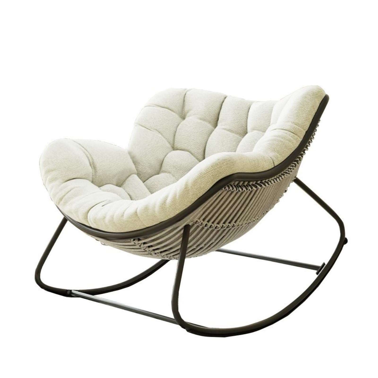 Cojines para silla mecedora de patio que alivian la rigidez del asiento con su diseño suave