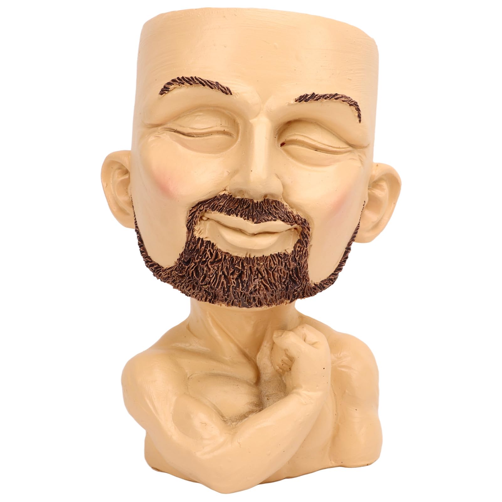 Face planteur pot pour décoration de bureau à domicile et salon moderne en résine durable