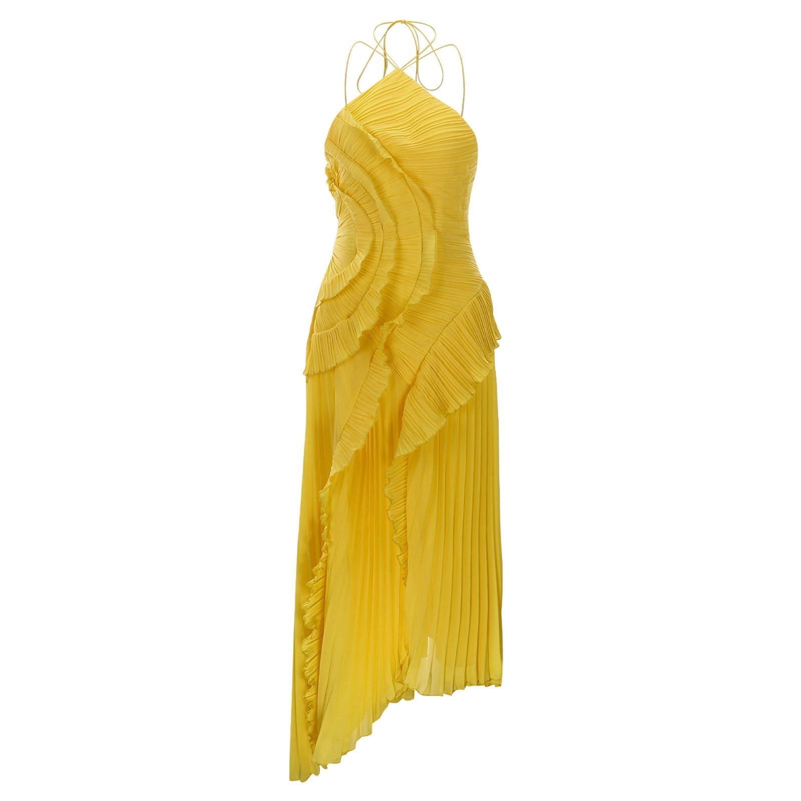 Générique Abito casual da donna, elegante, elegante, da sera, cocktail, cerimonia, grande, a trapezio con scollo a V, senza maniche, primavera, festa, alla moda, formato A41
