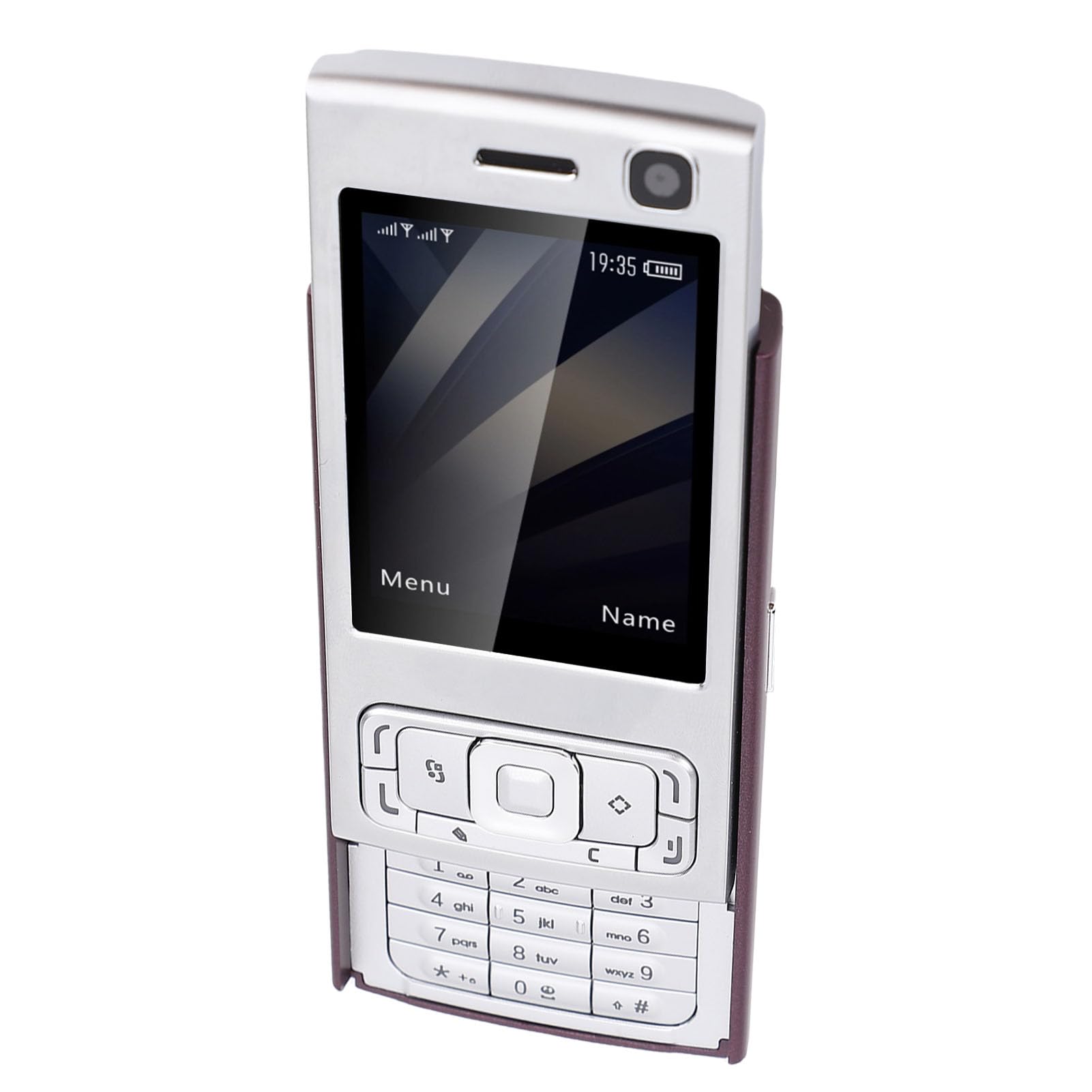 Generic Telefon Komórkowy z Dużymi Przyciskami, Ekran 2,0 Cala Odblokowanego Suwaka Telefonu Komórkowego Głośne Głośnik na Codzienne (fioletowy)