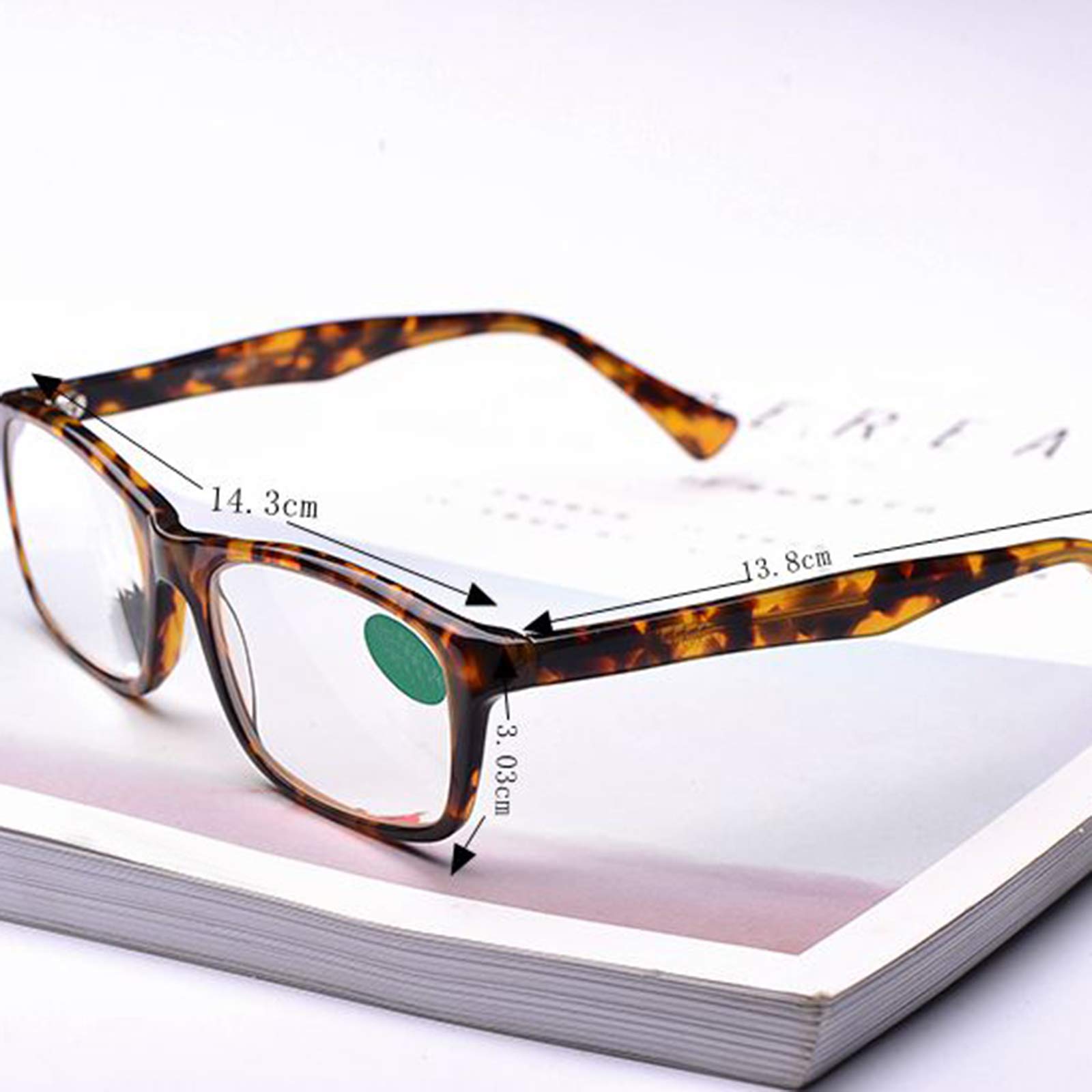 Retro Kleines Quadrat Rahmendesign Stilvolles Design Für Herren Und Damen HD Anti-Blaulicht-Augenschutz,Anti-Blaue Lesebrille Vintage Kristall Lesebrille,+2