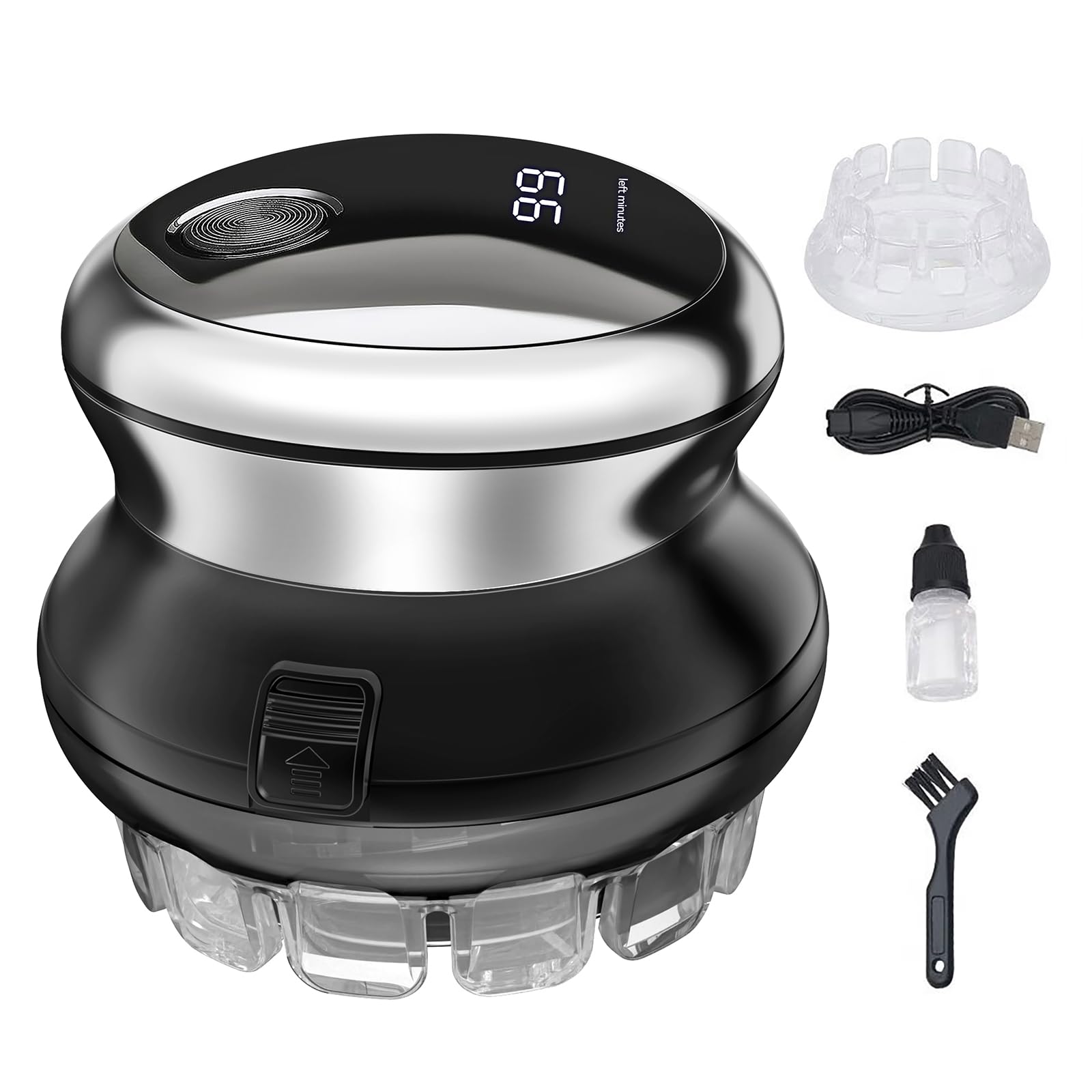 Moricsom Self Haircut Kit for Men – DIY Hair Cutting Tool with Self Cut System and Adjustable Guide Combs, Easy to Cut Your Own Hair at Home (Black)